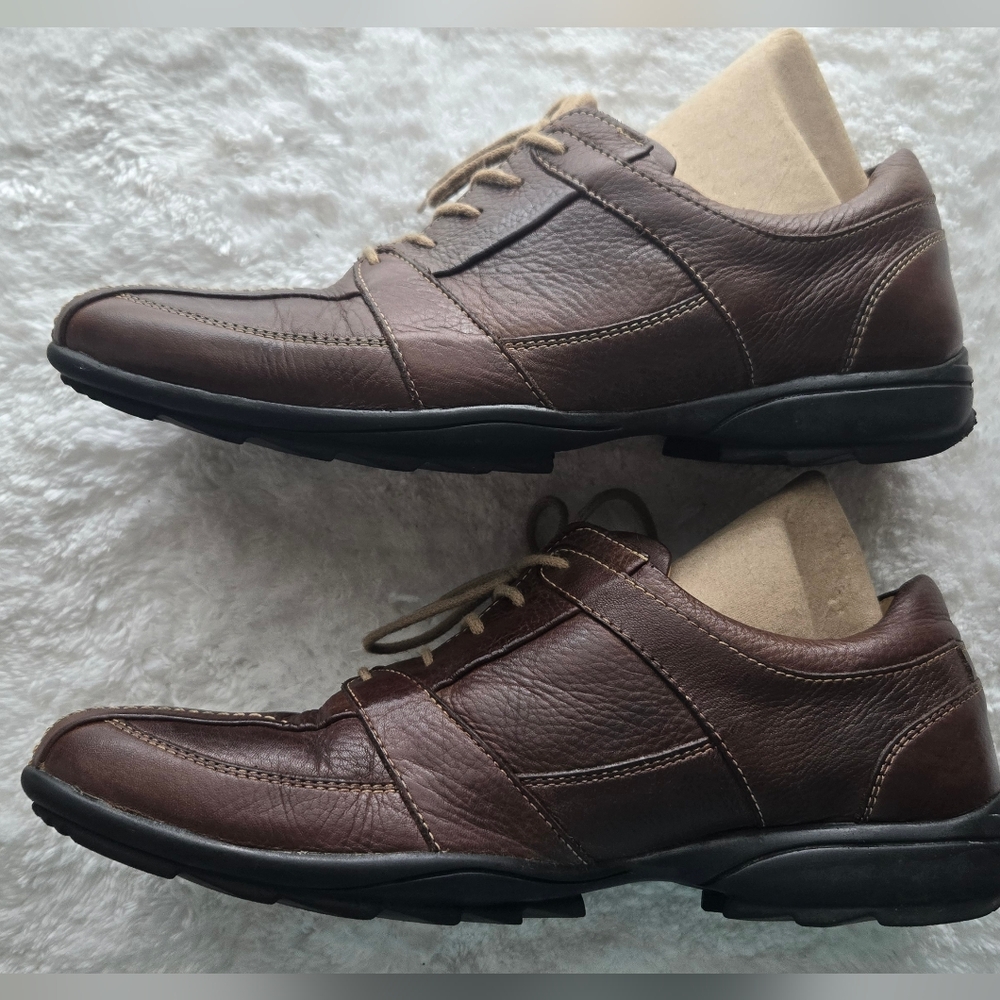 Clarks Rich Brown Leather Derbys